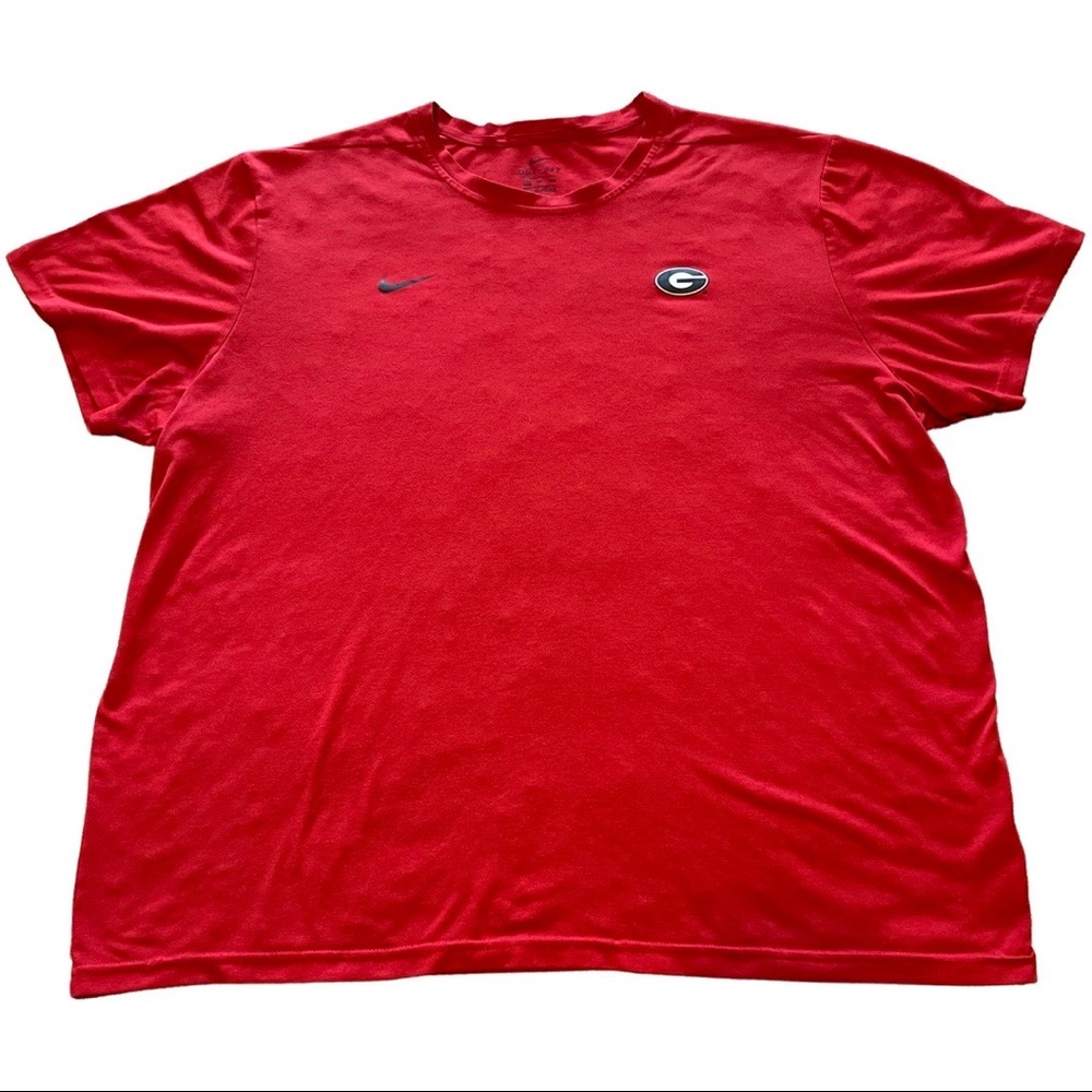 Men's Nike Red Georgia Bulldogs Dri-Fit Performance T-Shirt 3XL